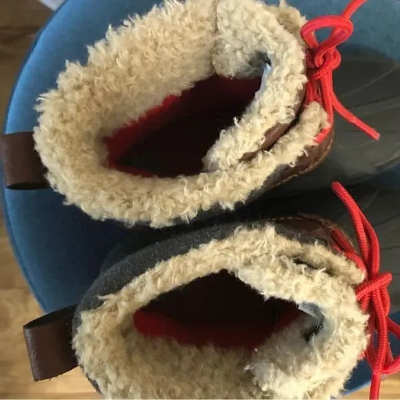 Gap Kids Thinsulate Duck Boots Unisex Charcoal Gray Toddler Size 3 4 - Picture 4 of 7